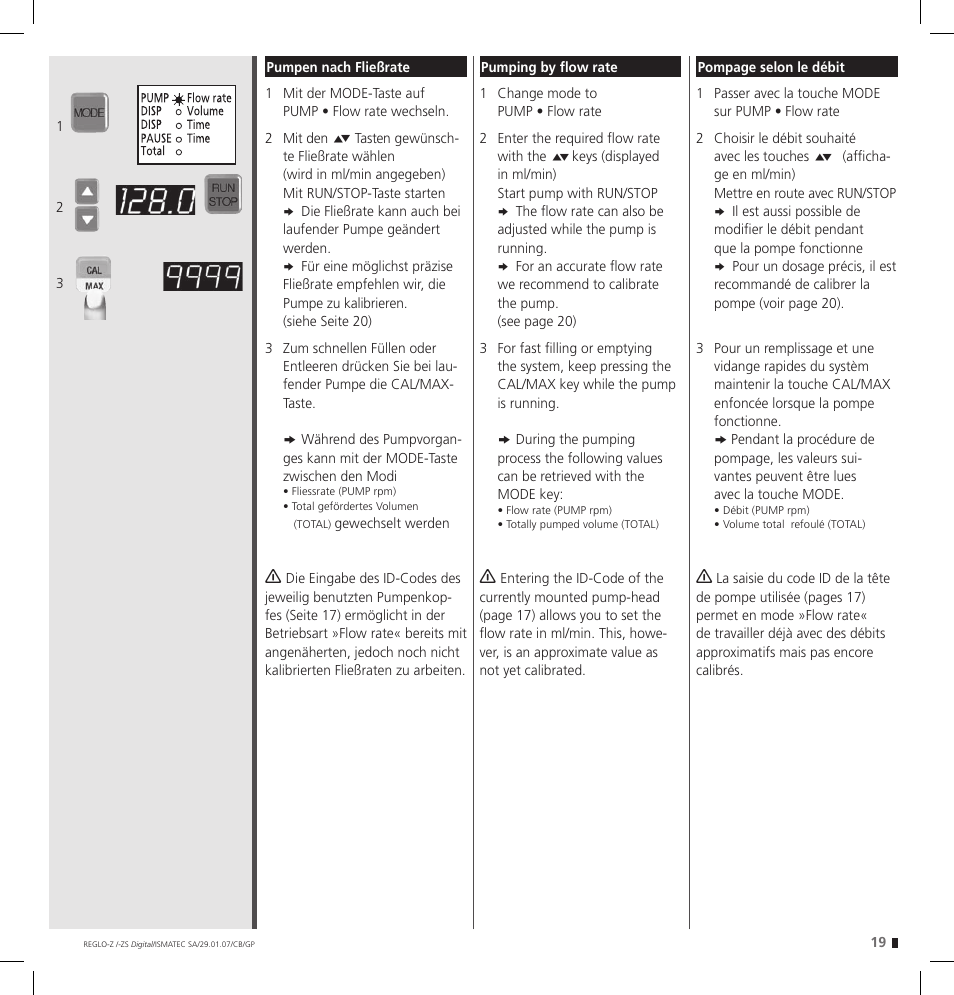 IDEX Health & Science REGLO--ZS Digital User Manual | Page 19 / 52