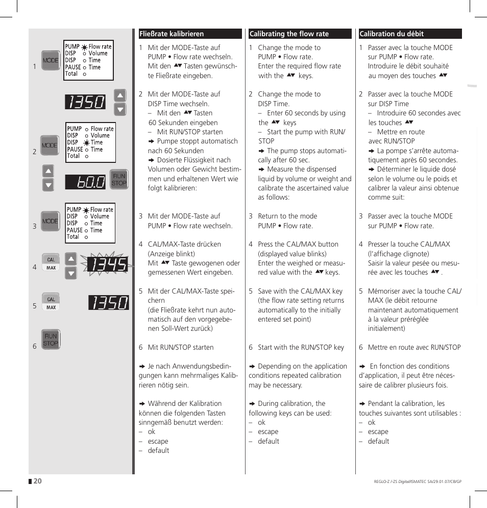 IDEX Health & Science REGLO--ZS Digital User Manual | Page 20 / 52