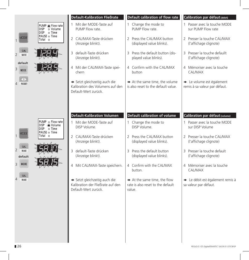 IDEX Health & Science REGLO--ZS Digital User Manual | Page 26 / 52