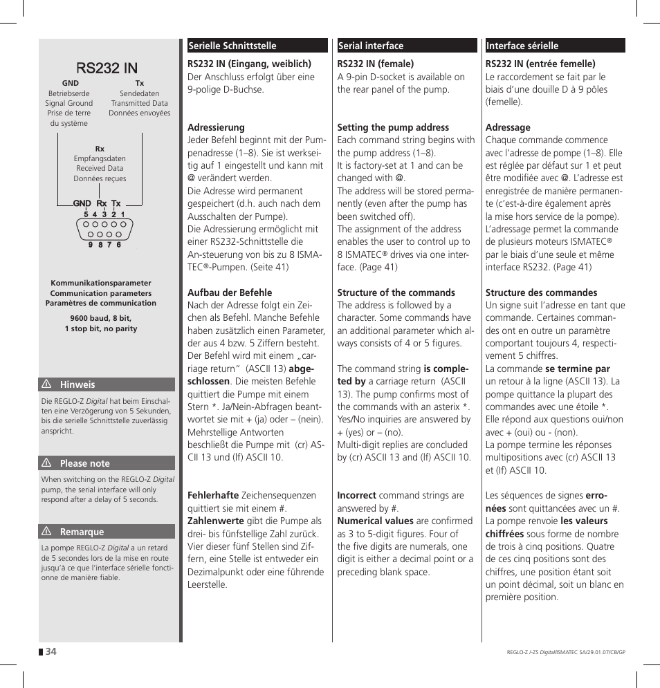 IDEX Health & Science REGLO--ZS Digital User Manual | Page 34 / 52