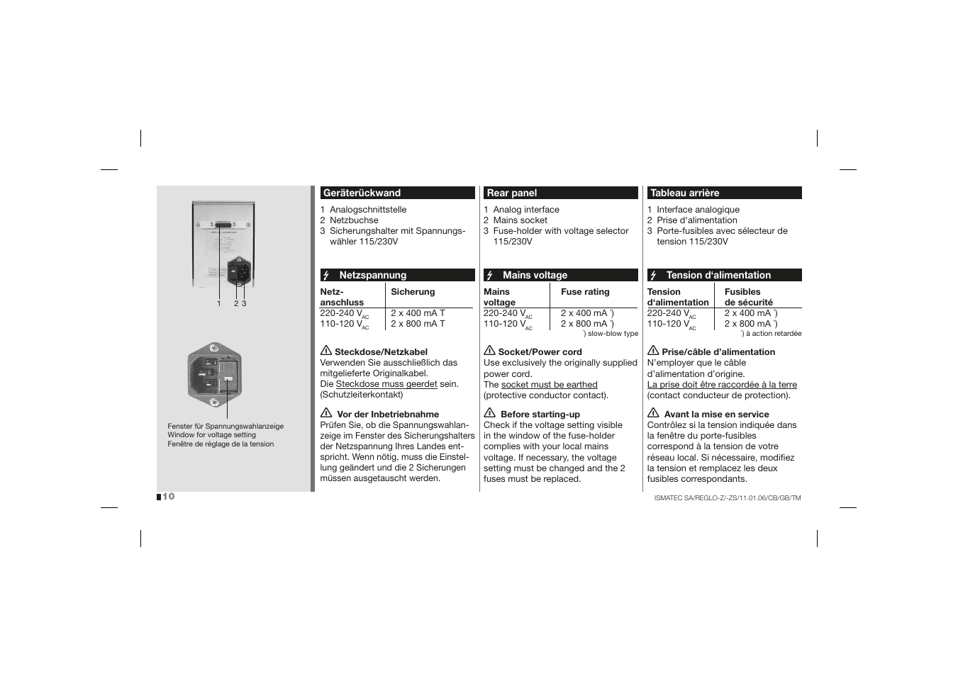 IDEX Health & Science REGLO-ZS Analog User Manual | Page 10 / 32