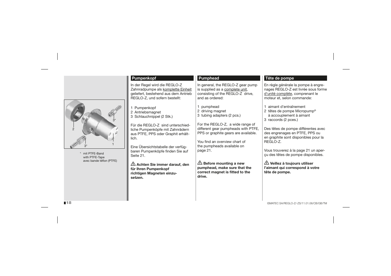 IDEX Health & Science REGLO-ZS Analog User Manual | Page 18 / 32