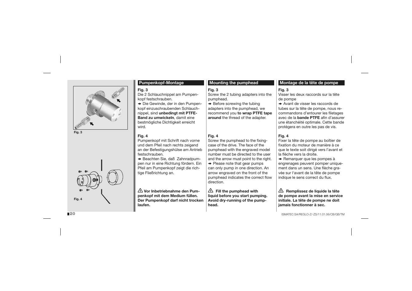 IDEX Health & Science REGLO-ZS Analog User Manual | Page 20 / 32