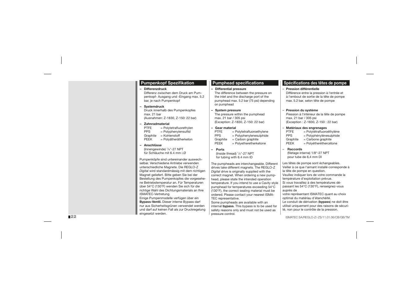 IDEX Health & Science REGLO-ZS Analog User Manual | Page 22 / 32