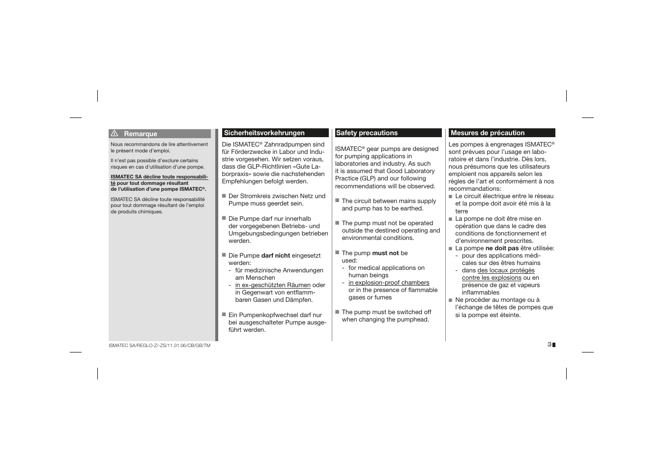 IDEX Health & Science REGLO-ZS Analog User Manual | Page 3 / 32
