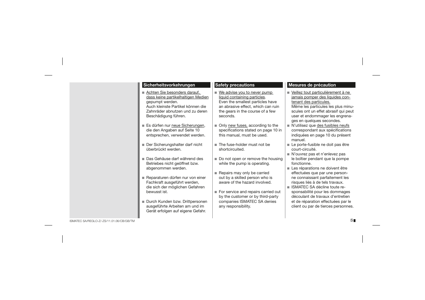 IDEX Health & Science REGLO-ZS Analog User Manual | Page 5 / 32