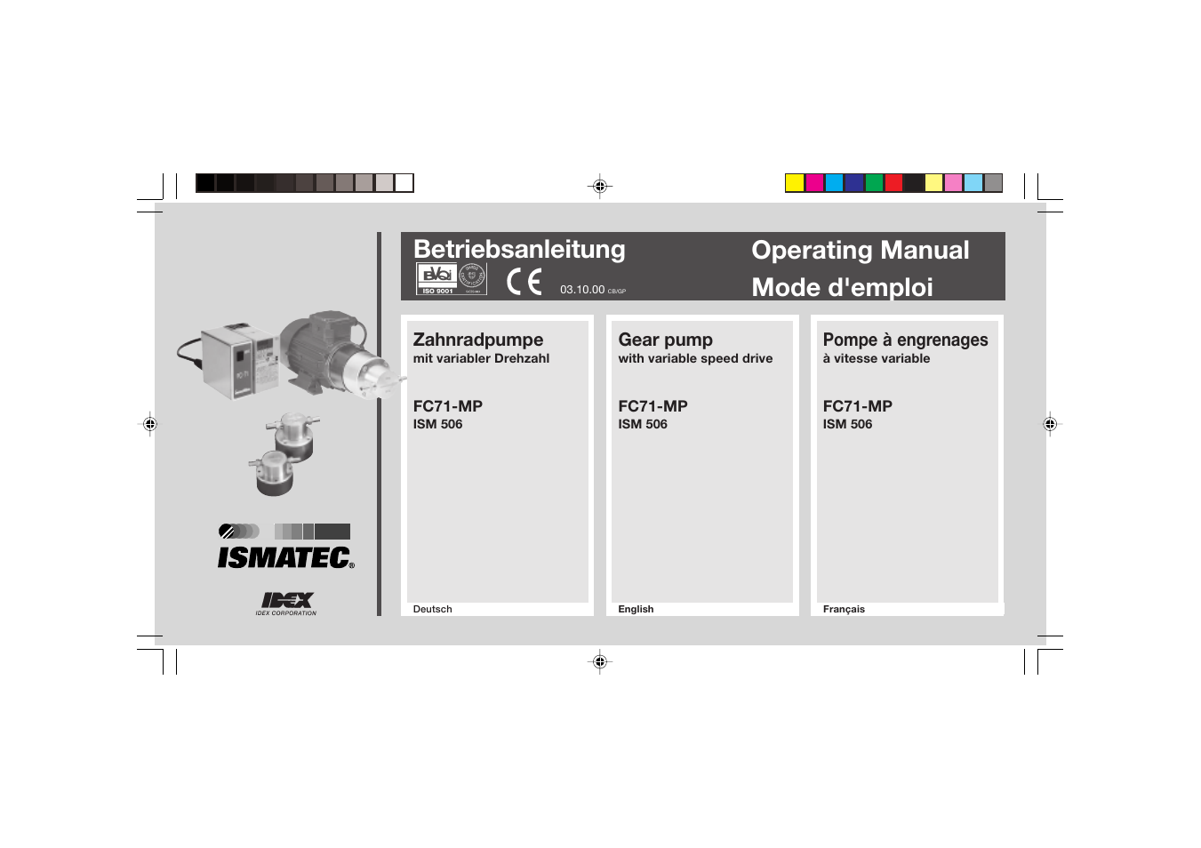IDEX Health & Science FC71-MP User Manual | 24 pages