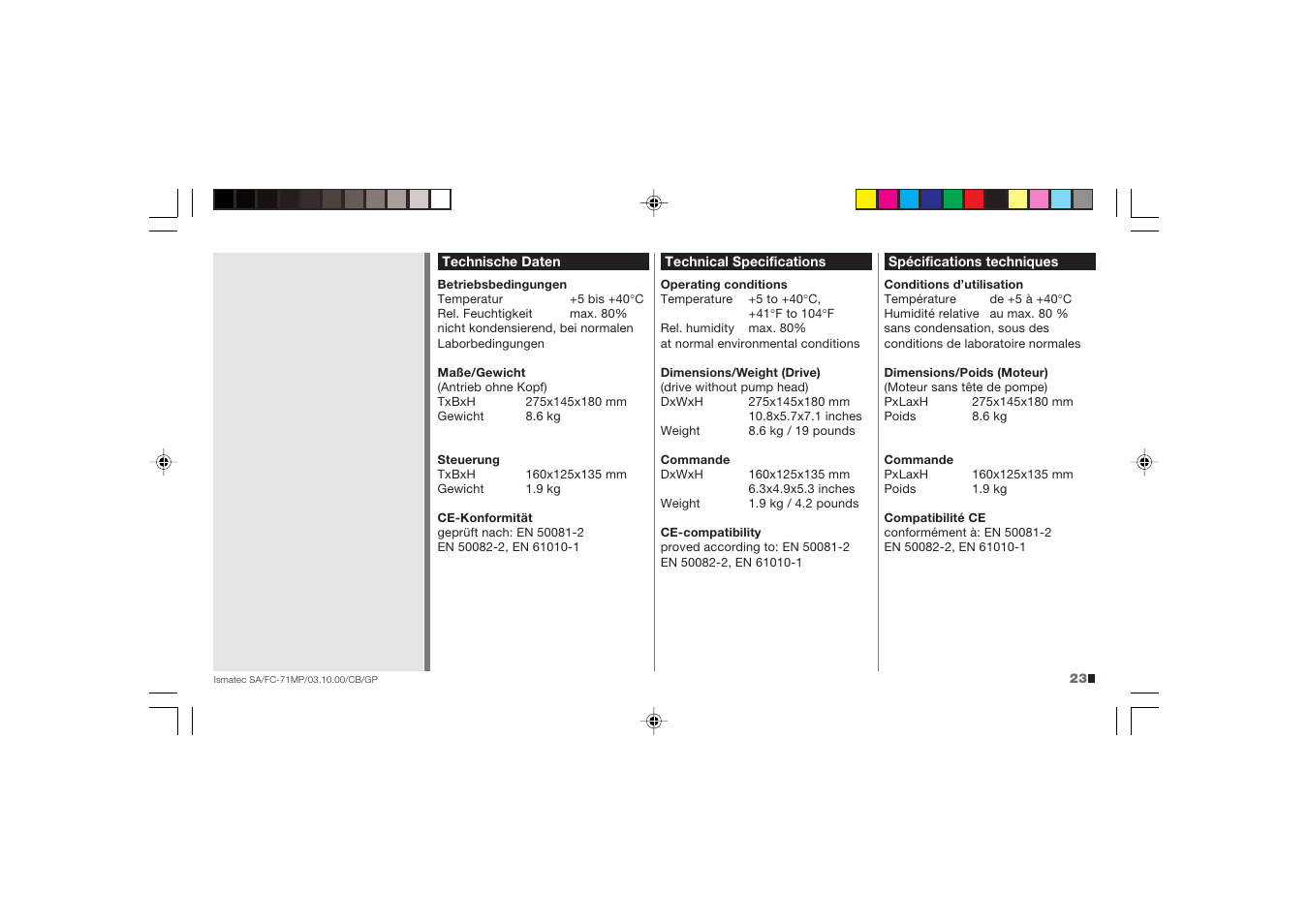 IDEX Health & Science FC71-MP User Manual | Page 23 / 24