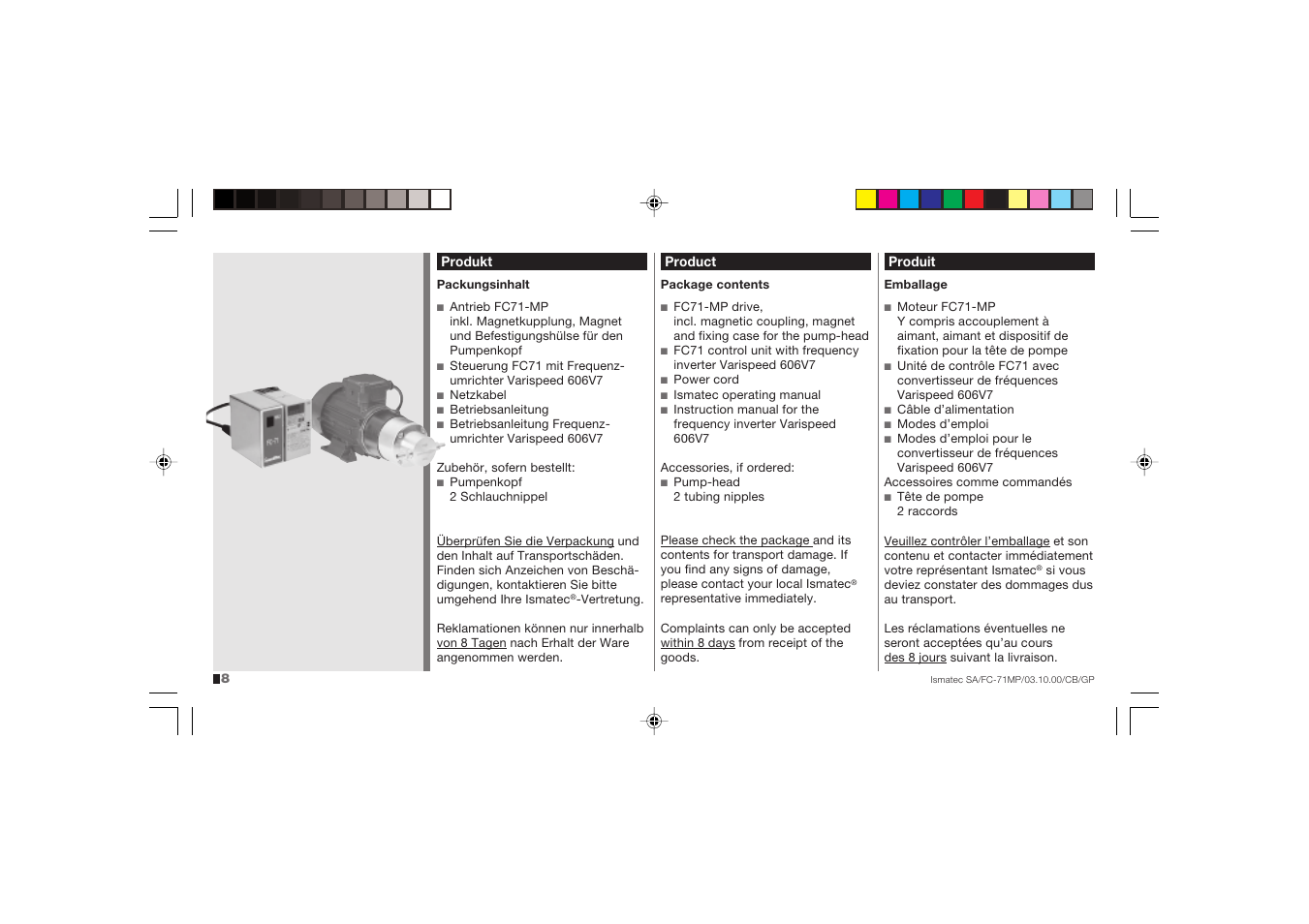 IDEX Health & Science FC71-MP User Manual | Page 8 / 24