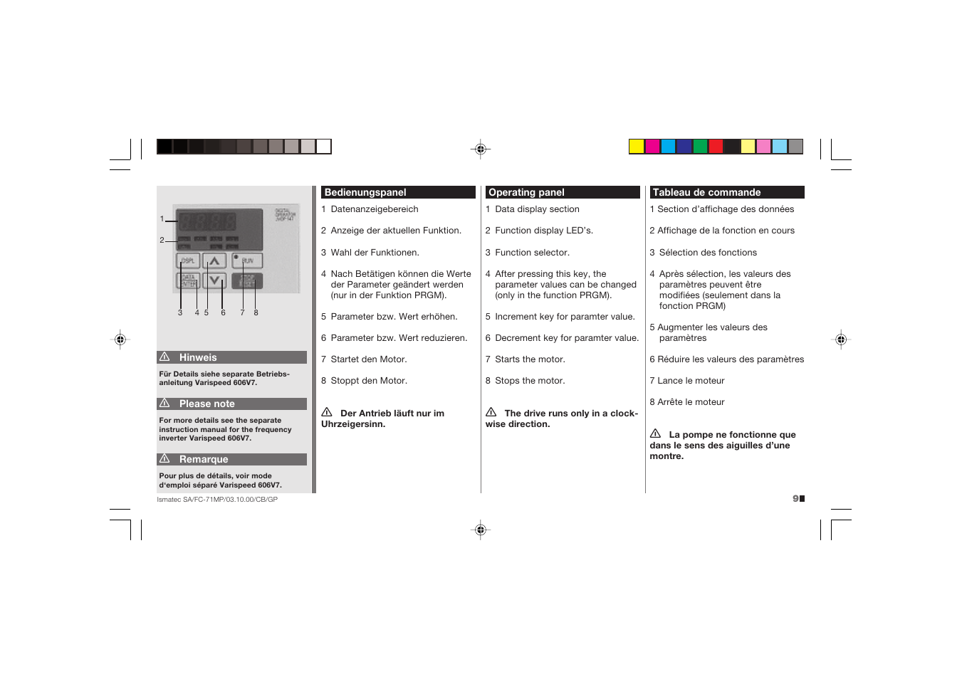 IDEX Health & Science FC71-MP User Manual | Page 9 / 24