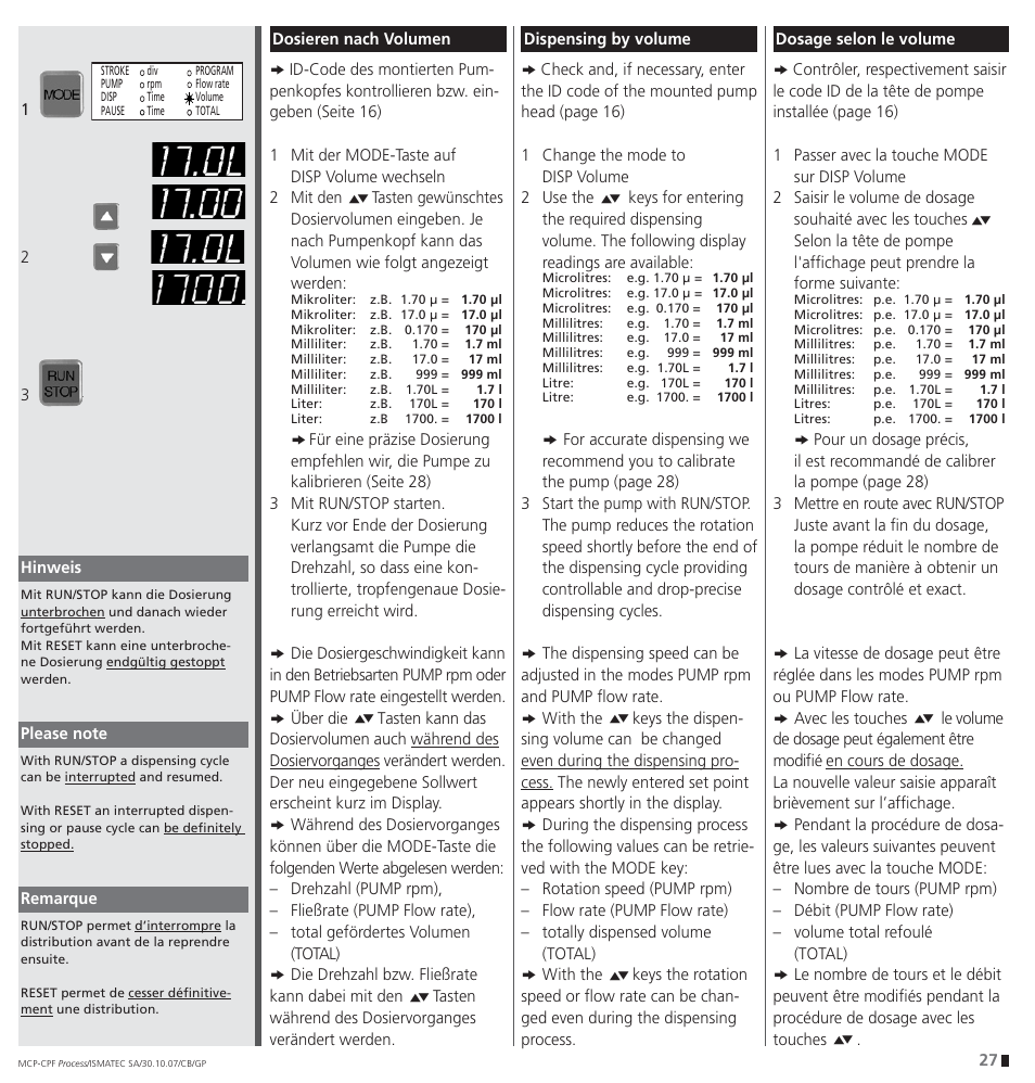 IDEX Health & Science CPF Process User Manual | Page 27 / 68