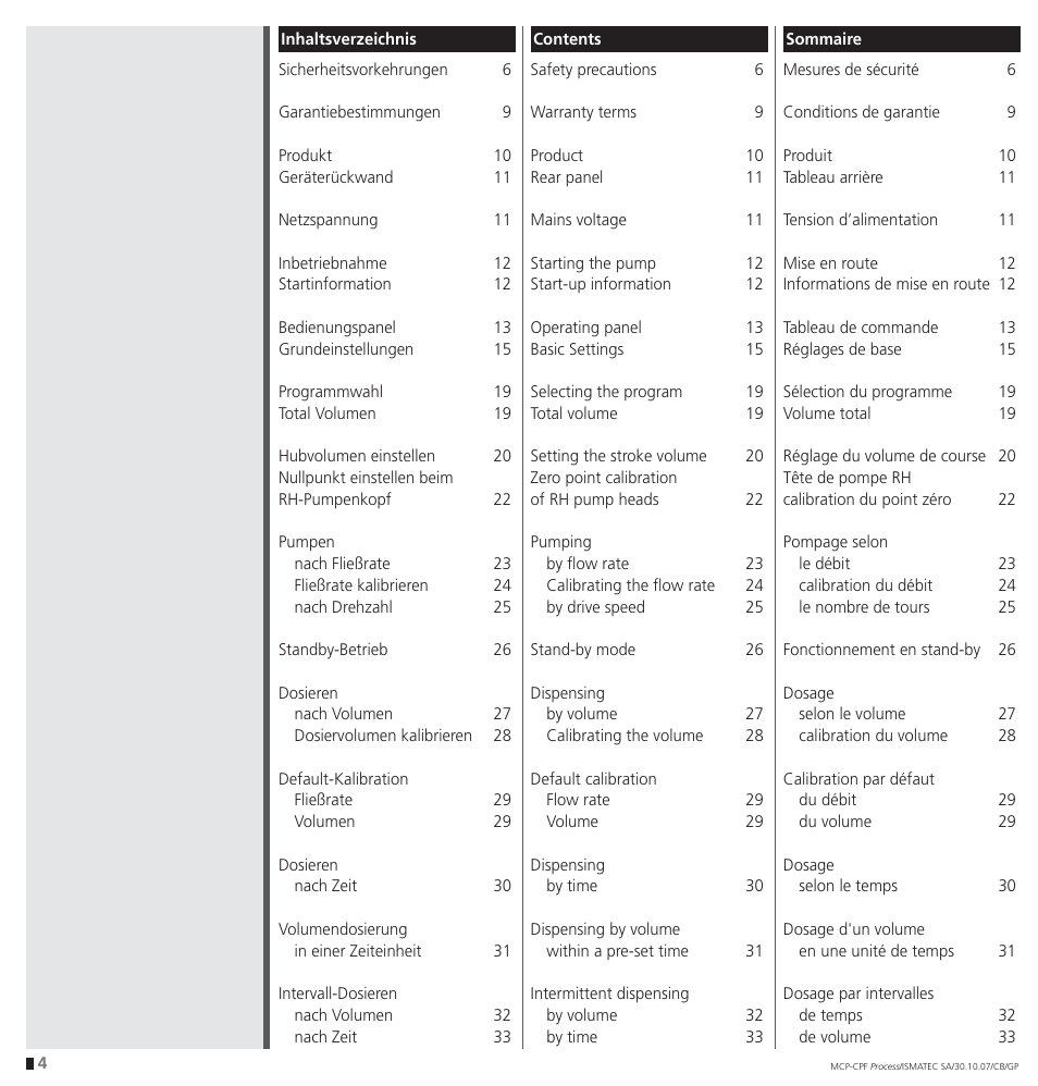 IDEX Health & Science CPF Process User Manual | Page 4 / 68