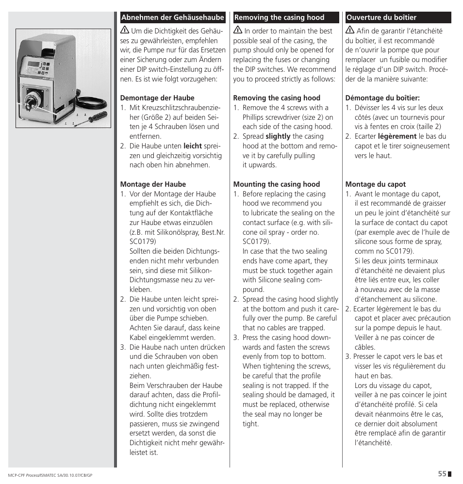 IDEX Health & Science CPF Process User Manual | Page 55 / 68