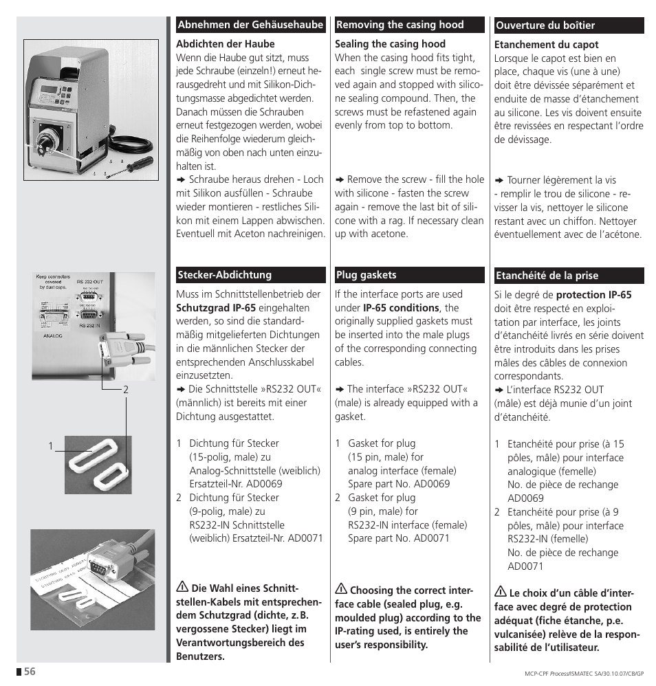 IDEX Health & Science CPF Process User Manual | Page 56 / 68