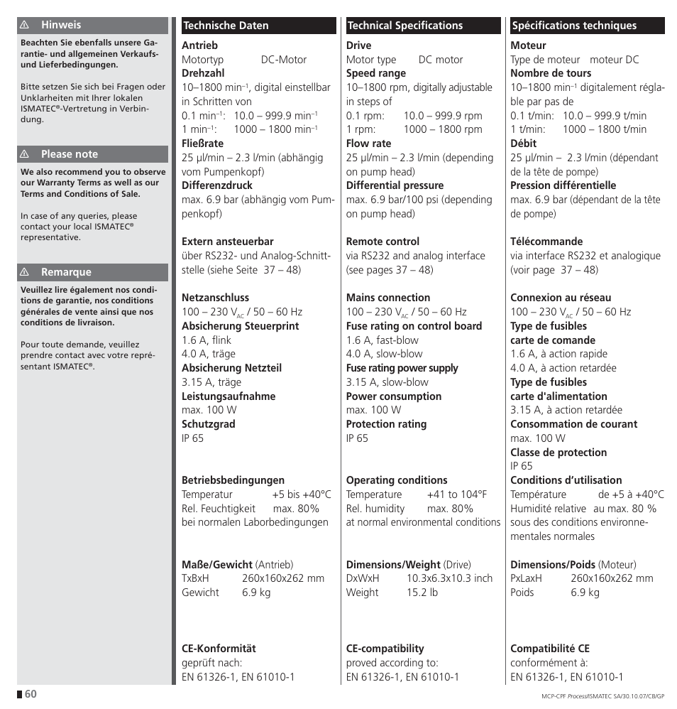 IDEX Health & Science CPF Process User Manual | Page 60 / 68