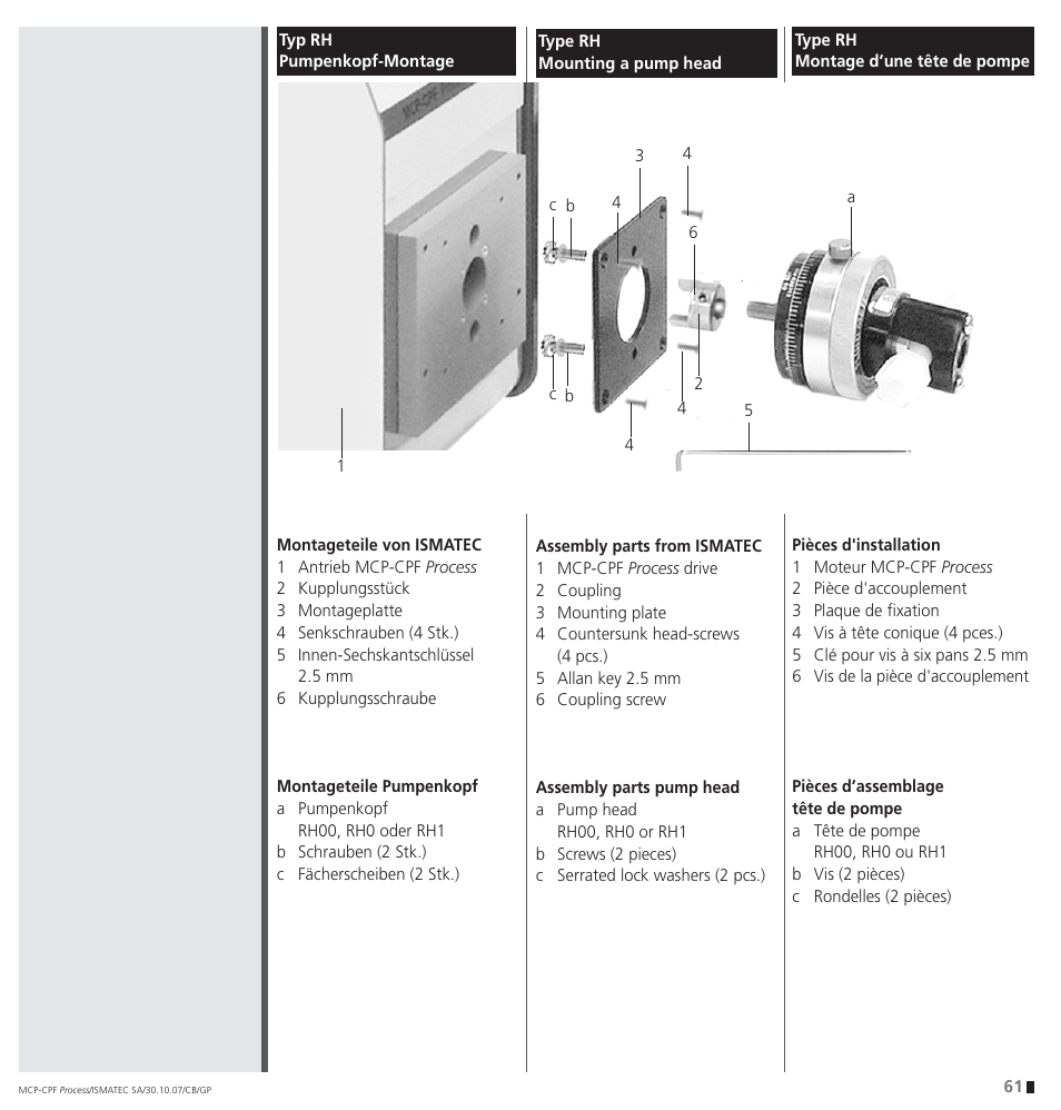 IDEX Health & Science CPF Process User Manual | Page 61 / 68