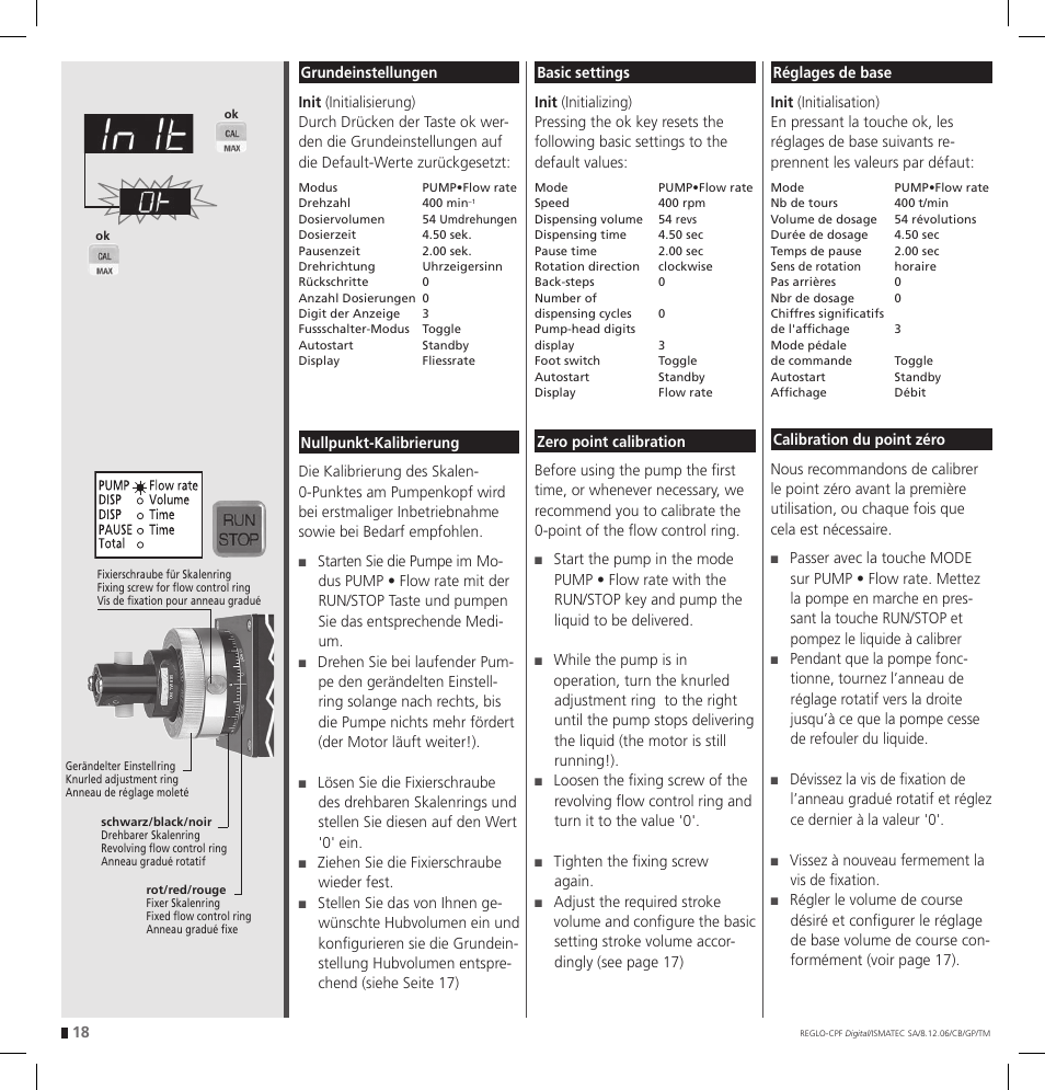 IDEX Health & Science REGLO CPF Digital Version with Settings Menu User Manual | Page 18 / 52
