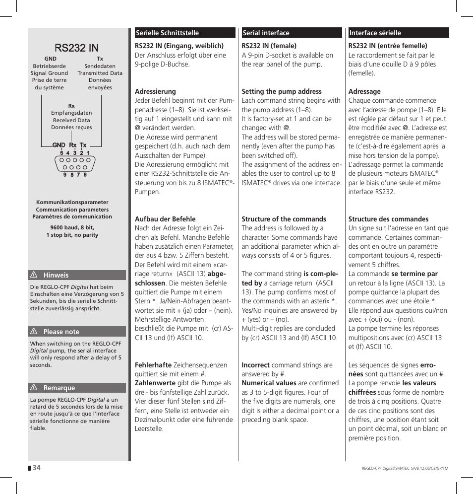 IDEX Health & Science REGLO CPF Digital Version with Settings Menu User Manual | Page 34 / 52