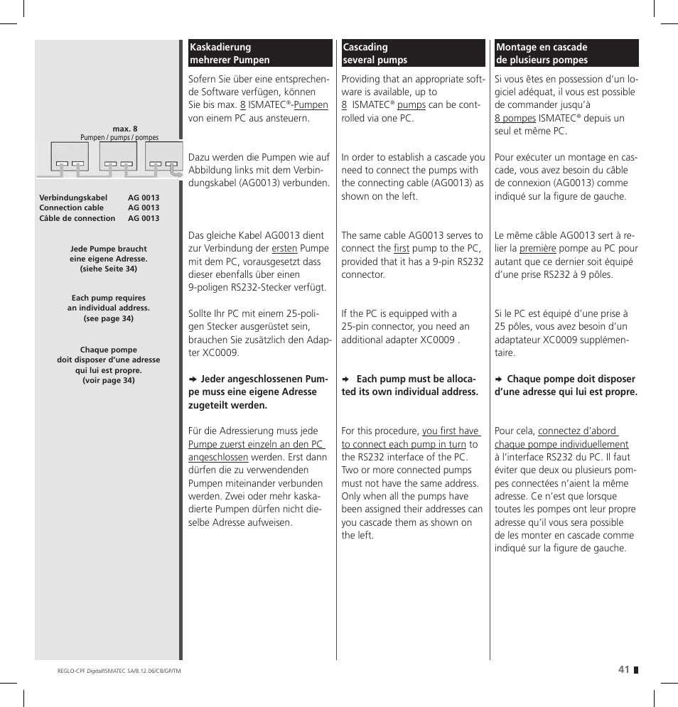 IDEX Health & Science REGLO CPF Digital Version with Settings Menu User Manual | Page 41 / 52