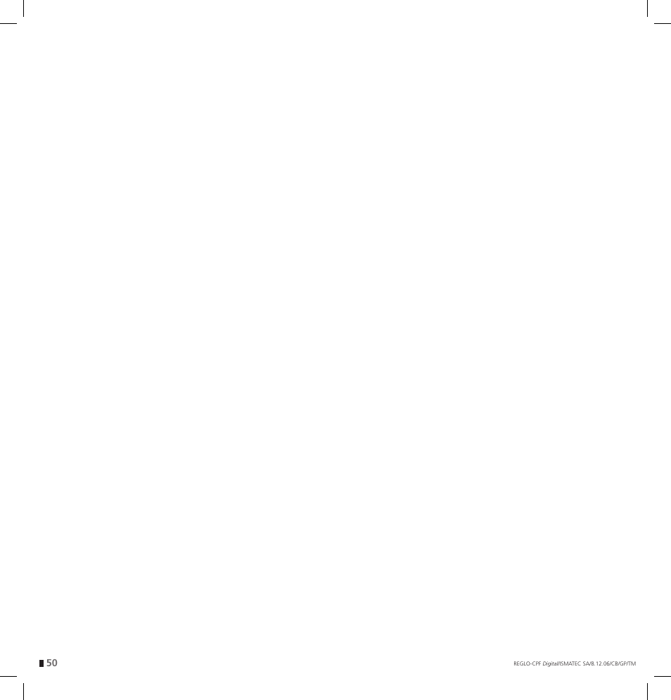IDEX Health & Science REGLO CPF Digital Version with Settings Menu User Manual | Page 50 / 52