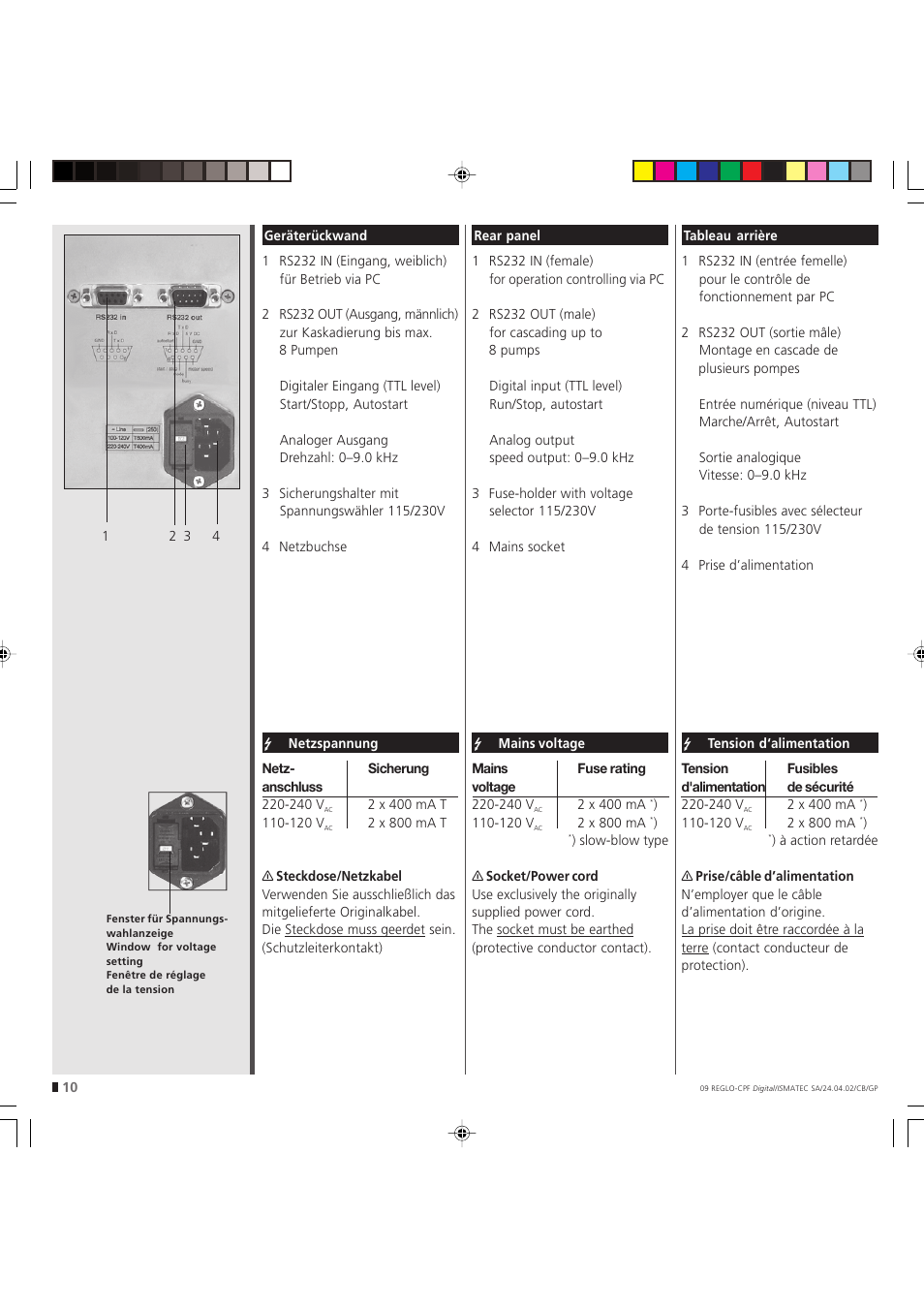 IDEX Health & Science REGLO CPF Digital Version without Settings Menu User Manual | Page 10 / 44