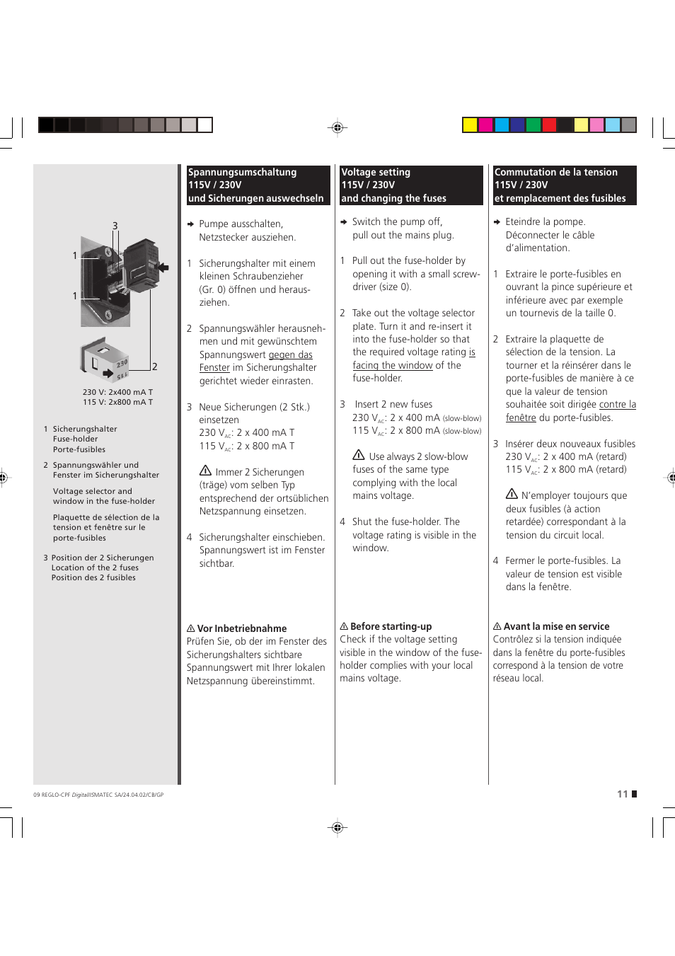 IDEX Health & Science REGLO CPF Digital Version without Settings Menu User Manual | Page 11 / 44