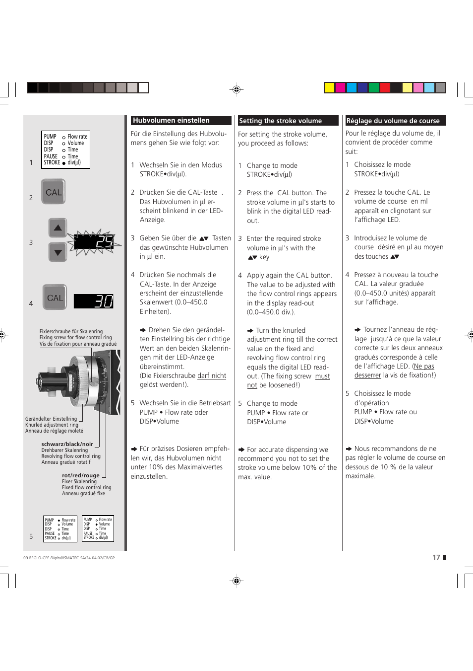 IDEX Health & Science REGLO CPF Digital Version without Settings Menu User Manual | Page 17 / 44