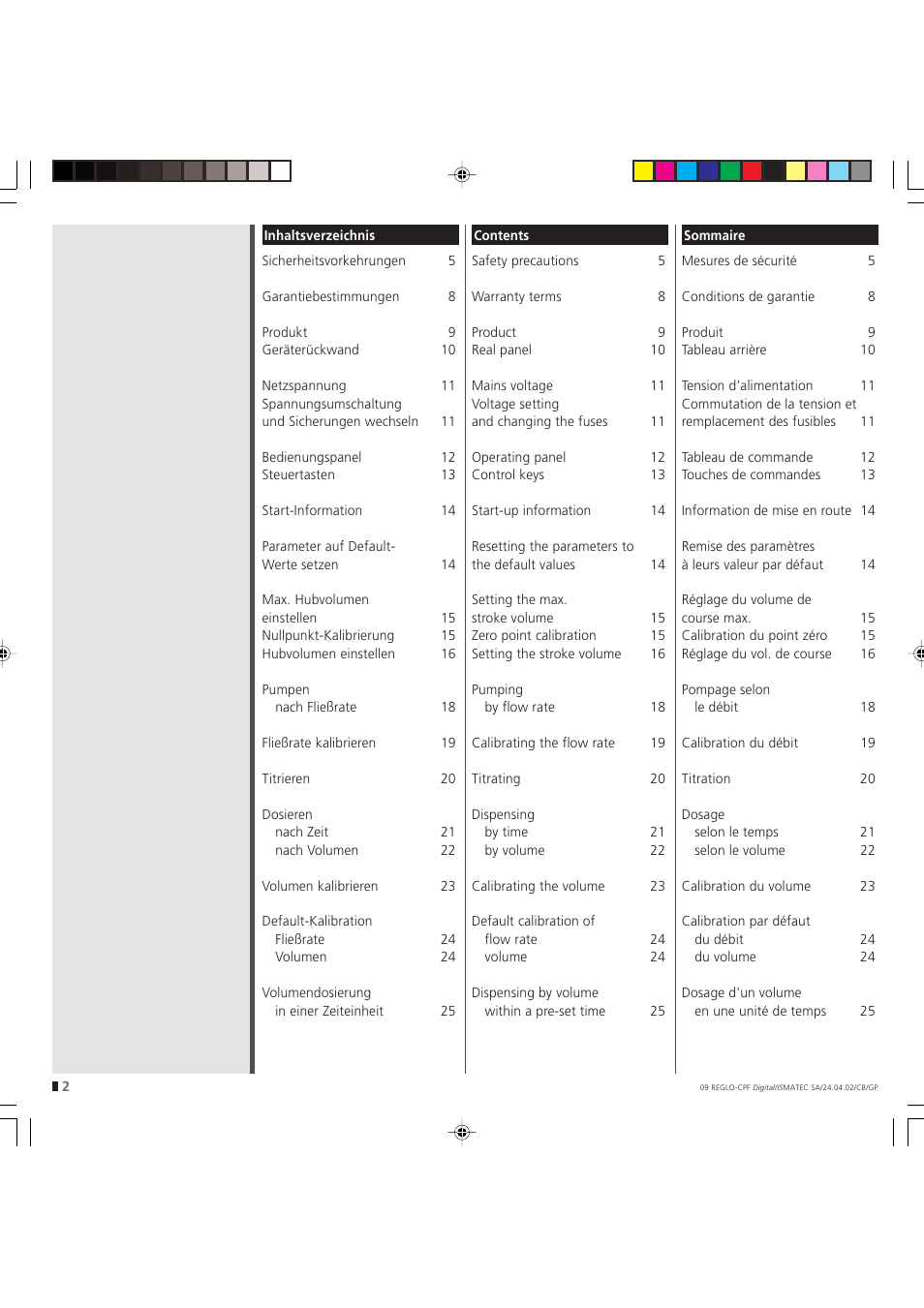 IDEX Health & Science REGLO CPF Digital Version without Settings Menu User Manual | Page 2 / 44