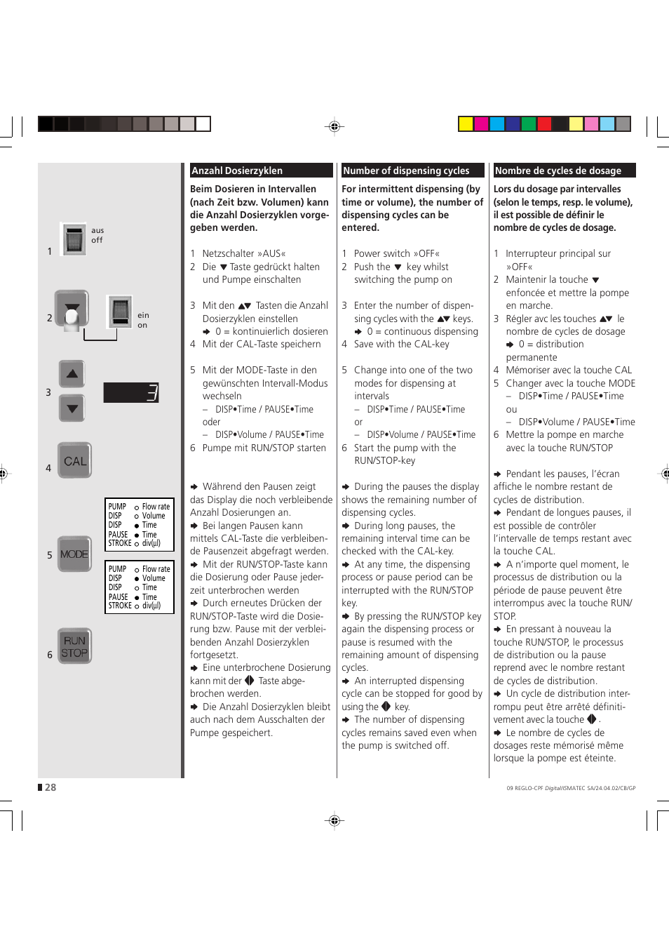 IDEX Health & Science REGLO CPF Digital Version without Settings Menu User Manual | Page 28 / 44