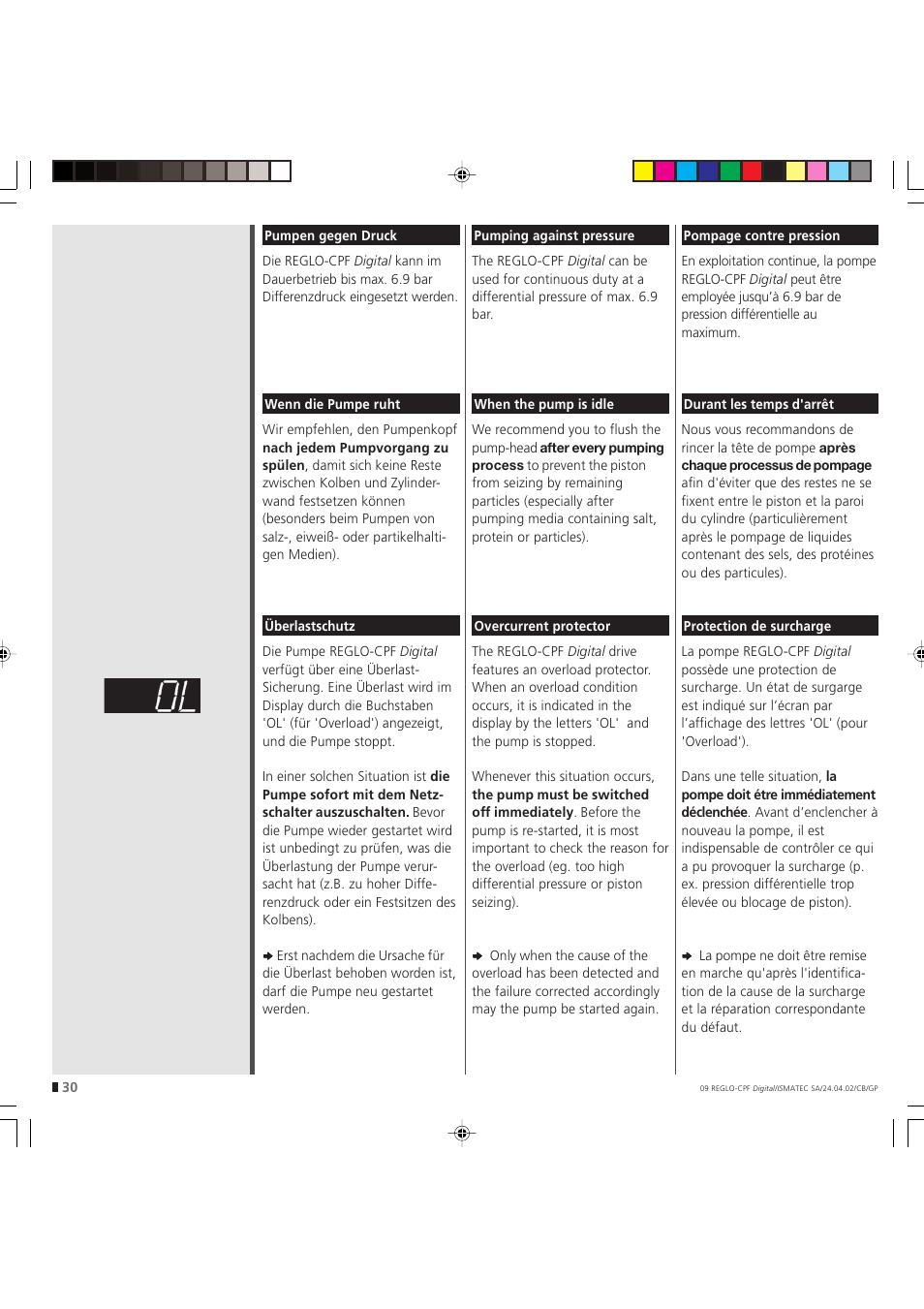 IDEX Health & Science REGLO CPF Digital Version without Settings Menu User Manual | Page 30 / 44