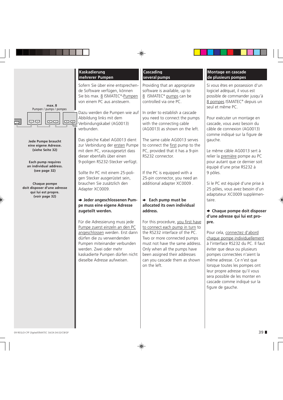 IDEX Health & Science REGLO CPF Digital Version without Settings Menu User Manual | Page 39 / 44