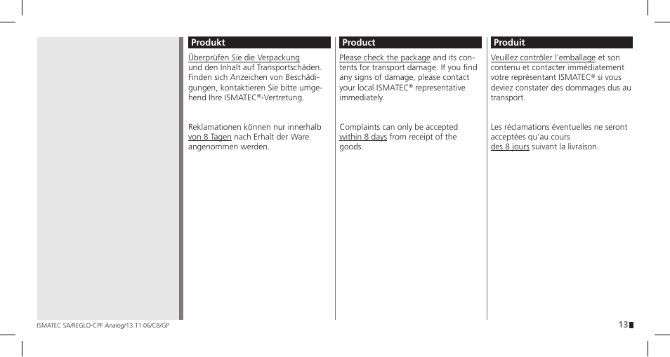 IDEX Health & Science REGLO CPF Analog User Manual | Page 13 / 36