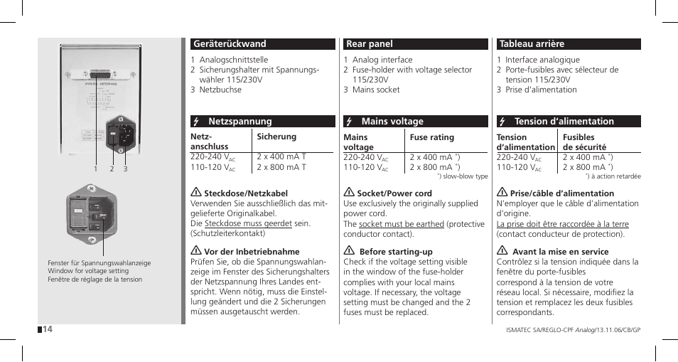 IDEX Health & Science REGLO CPF Analog User Manual | Page 14 / 36