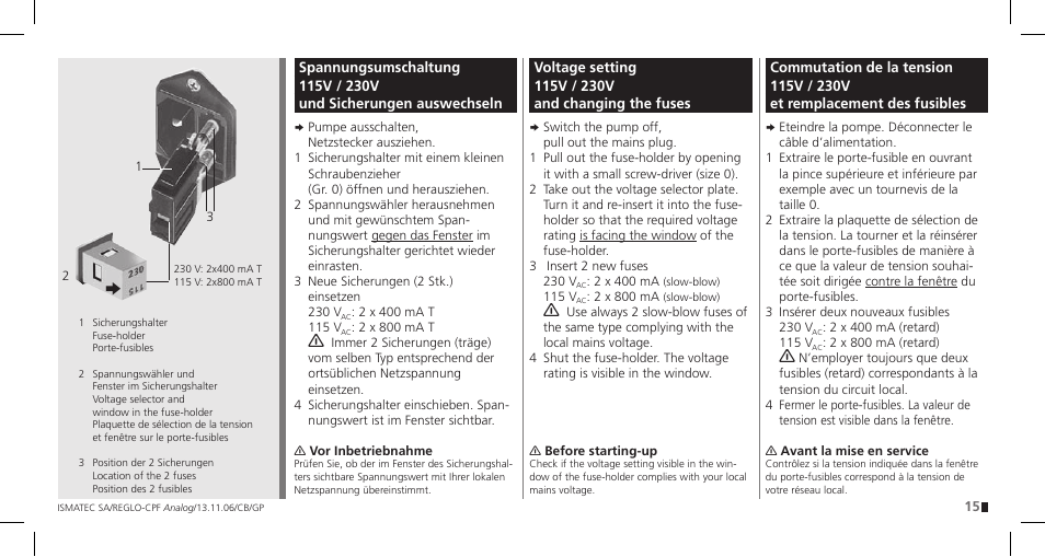 IDEX Health & Science REGLO CPF Analog User Manual | Page 15 / 36