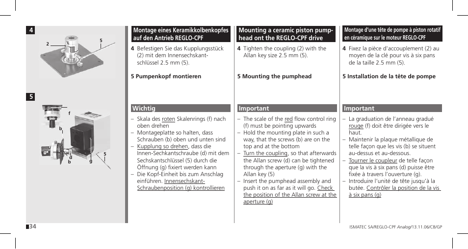 IDEX Health & Science REGLO CPF Analog User Manual | Page 34 / 36