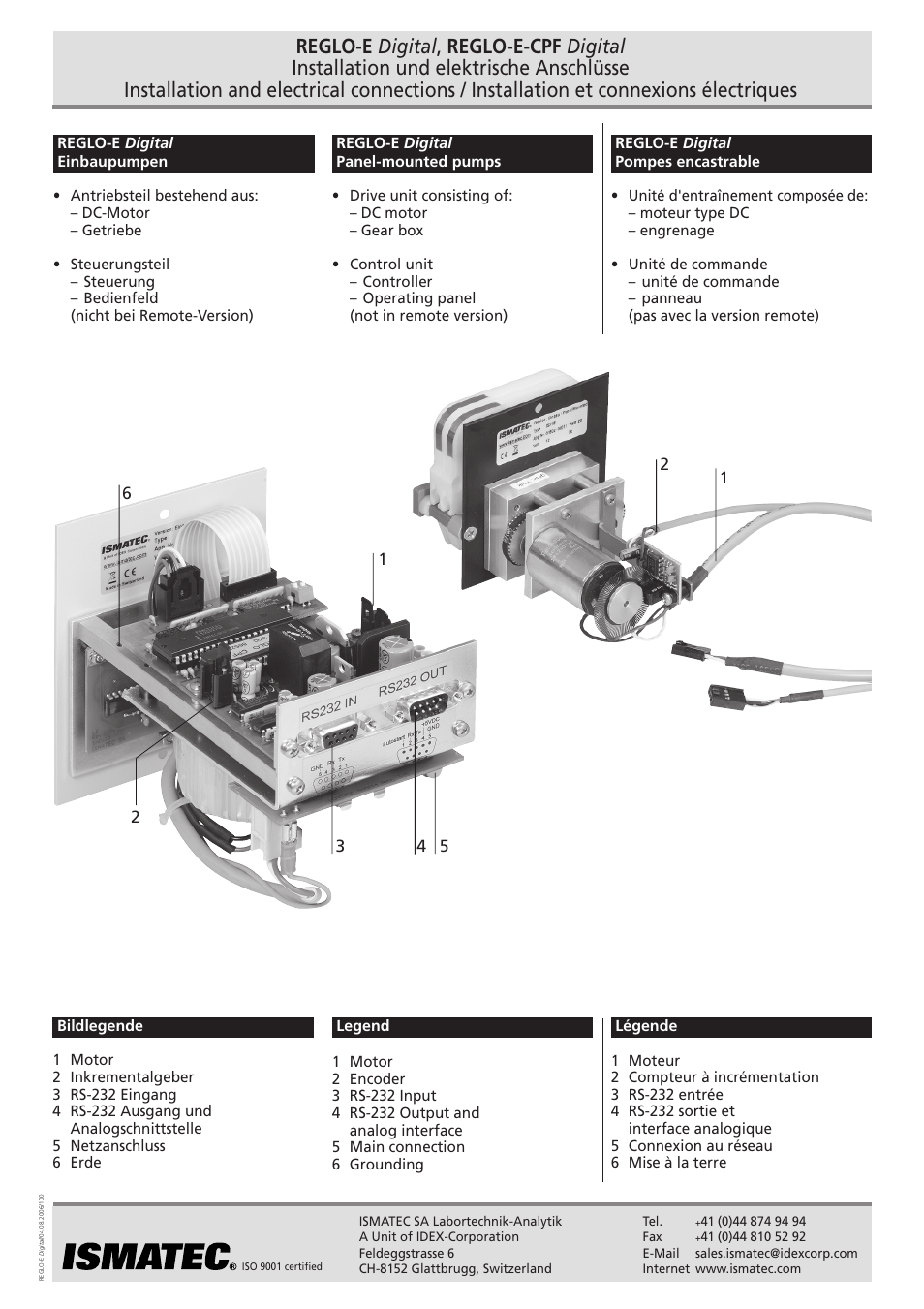 IDEX Health & Science REGLO OEM Digital User Manual | 10 pages