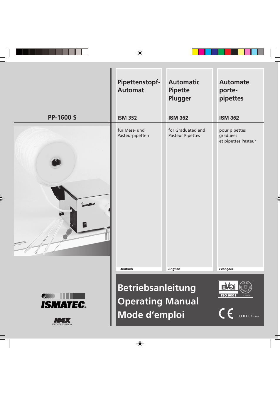 IDEX Health & Science PP-1600 S Pipette plugger User Manual | 16 pages