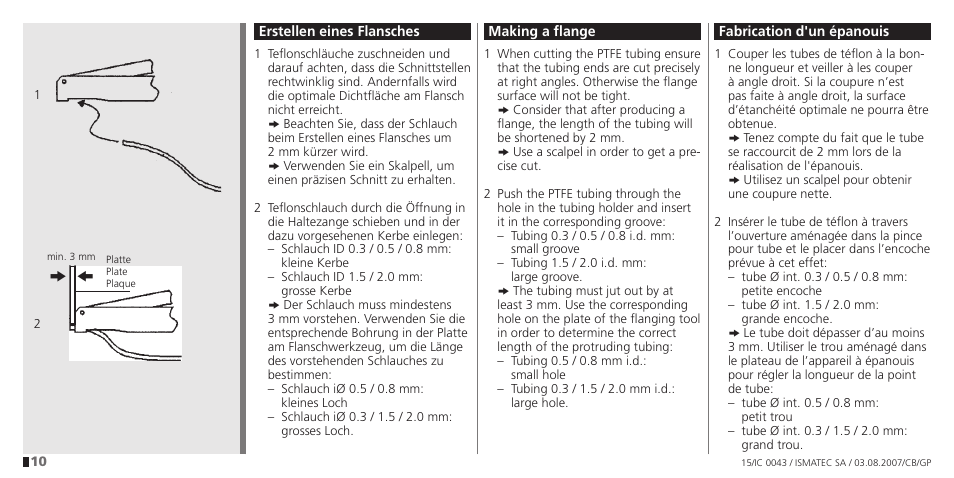 IDEX Health & Science IC 0043 Flanging tool User Manual | Page 10 / 16
