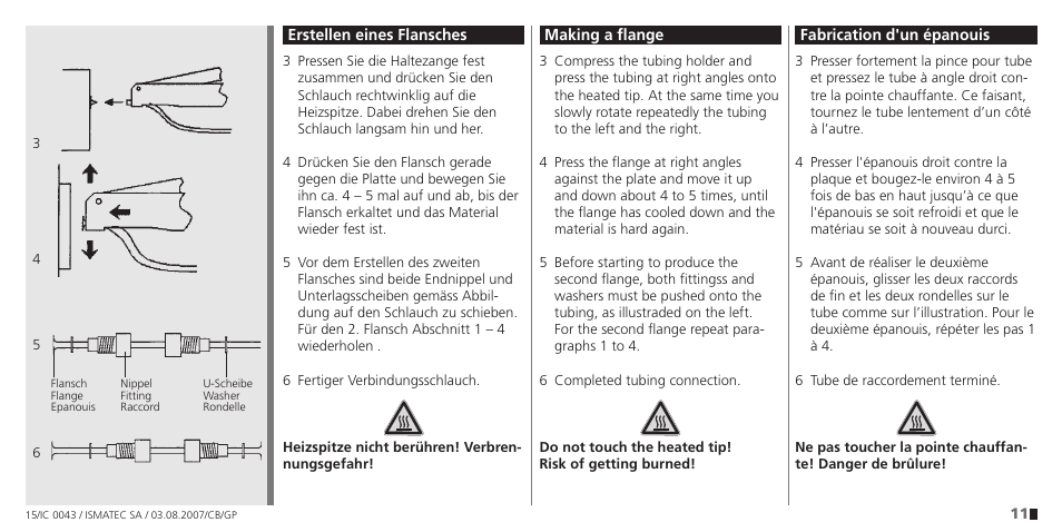 IDEX Health & Science IC 0043 Flanging tool User Manual | Page 11 / 16