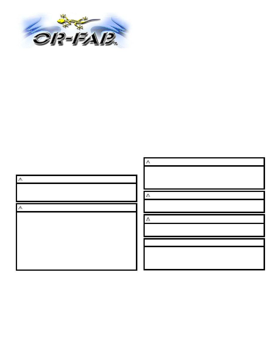 OR-Fab 83203 JEEP CHEROKEE XJ 3-PIECE FRONT WINCH BUMPER User Manual | 12 pages