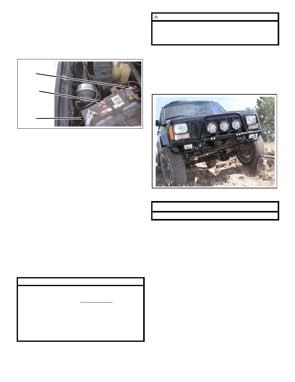 After completing installation, Accessories | OR-Fab 83203 JEEP CHEROKEE XJ 3-PIECE FRONT WINCH BUMPER User Manual | Page 11 / 12