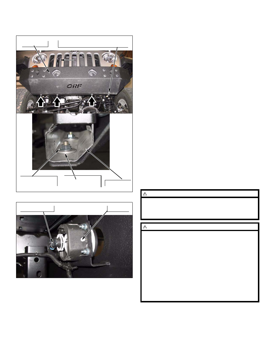 After completing installation | OR-Fab 83224 JEEP JK WRANGLER / STUBBY FRONT BUMPER WITH HOOP AND OEM LIGHT MOUNTS User Manual | Page 4 / 5