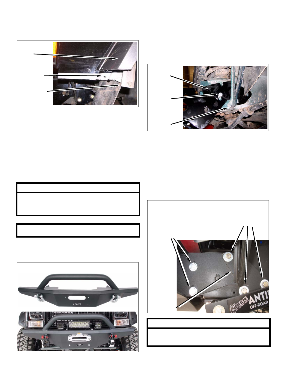 Winch, Bumper | OR-Fab 83240 JEEP CHEROKEE XJ FRONT HD BUMPER WITH HOOP User Manual | Page 7 / 10