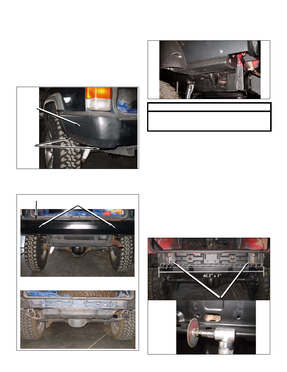 Prepare to install kit, Comp cut” rear quarter panels | OR-Fab 83245 JEEP CHEROKEE XJ HD COMP CUT REAR BUMPER (CUT & FOLDED) REAR LOWER QUARTERS User Manual | Page 2 / 8