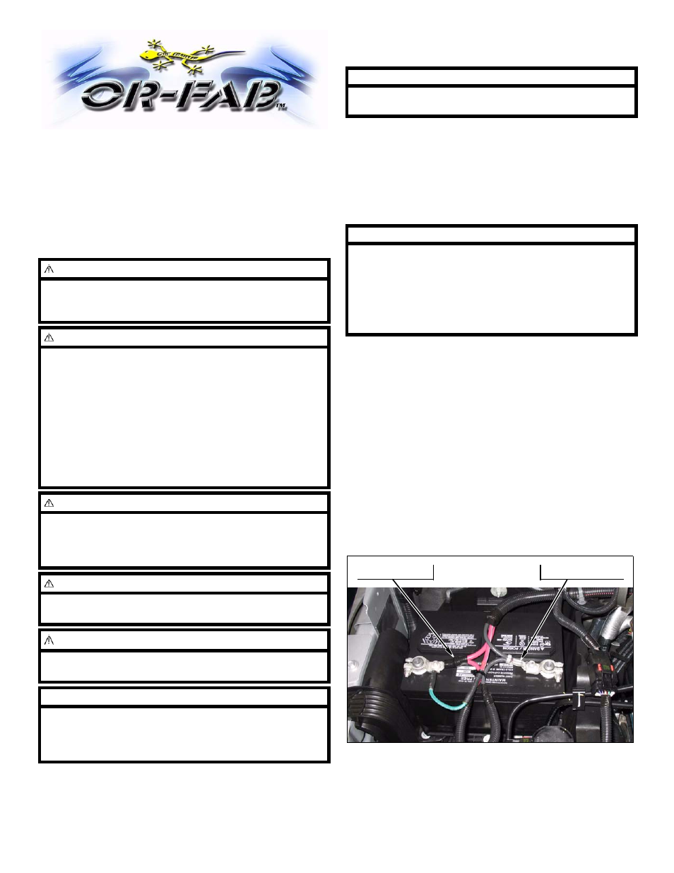 OR-Fab 83250 XJ CHEROKEE HD REAR BUMPER User Manual | 4 pages