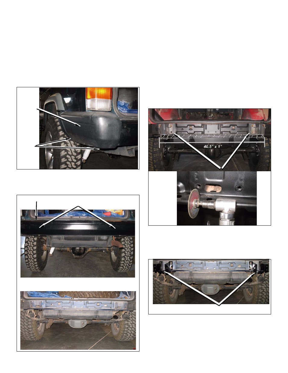 Prepare to install kit | OR-Fab 83250 XJ CHEROKEE HD REAR BUMPER User Manual | Page 2 / 4