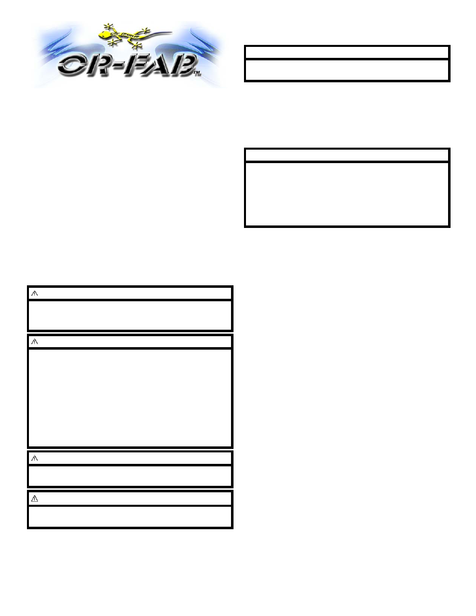 OR-Fab 84450 JEEP CHEROKEE XJ QUARTER ARMOR WITH RAIL User Manual | 3 pages