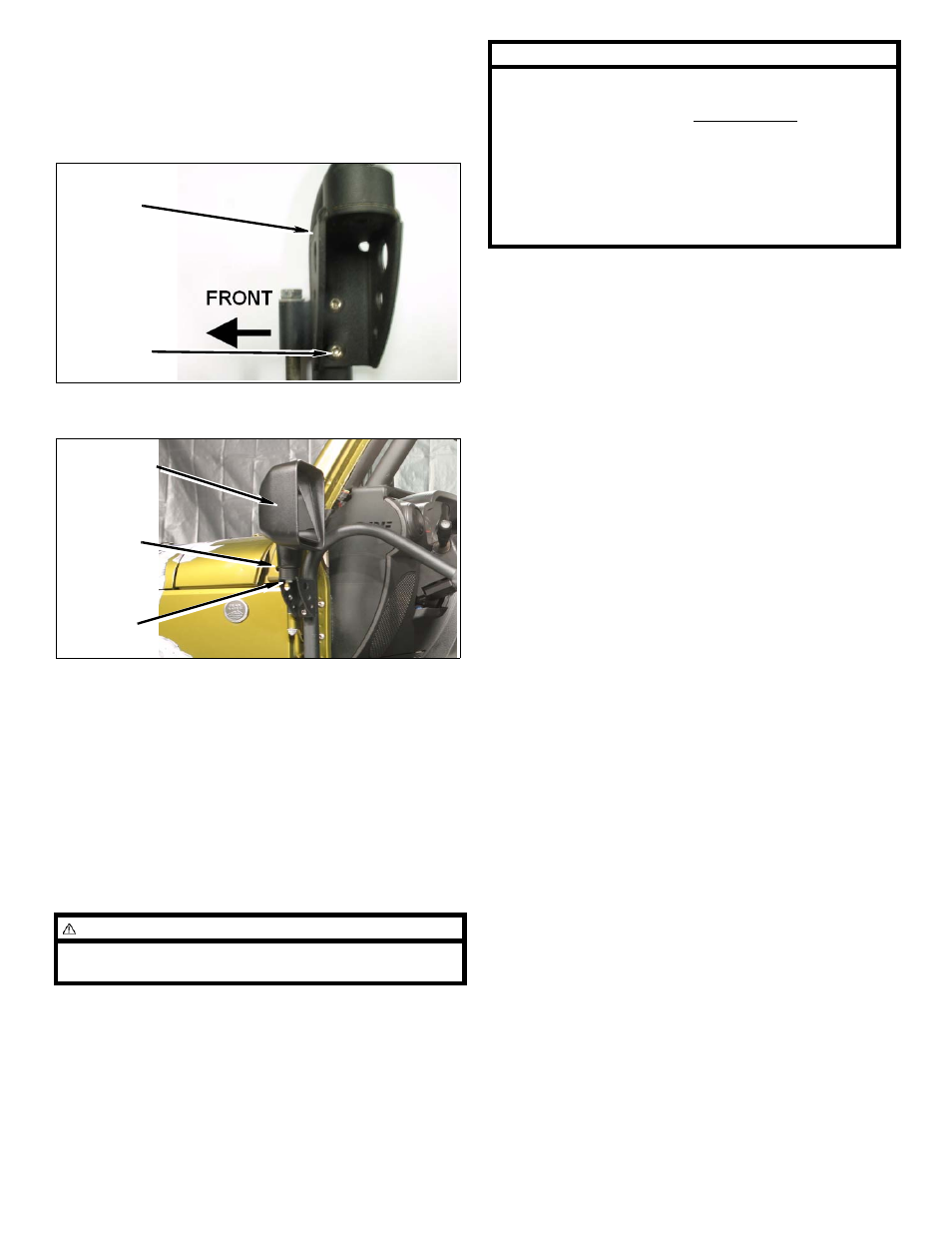 After completing installation, Kit parts list | OR-Fab 87025 ROCK DOOR MIRROR RELOCATION BRACKETS User Manual | Page 2 / 2