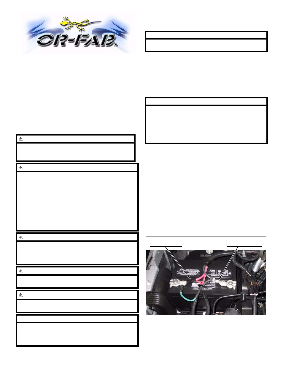 OR-Fab 87034 JK WRANGLER HD TRANSMISSION CROSS MEMBER User Manual | 4 pages