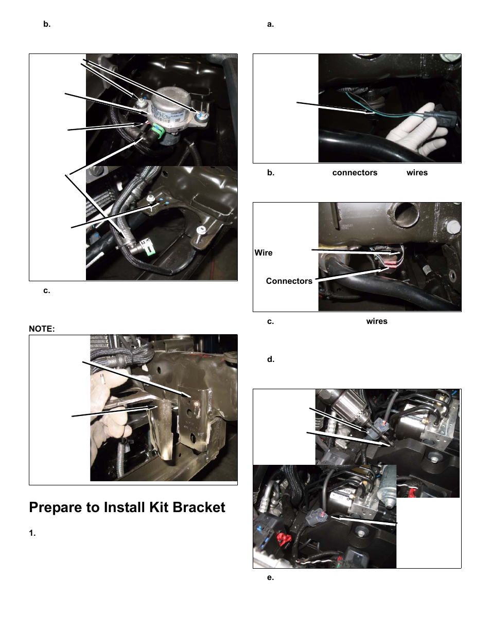 Prepare to install kit bracket | OR-Fab 87046 2012-2015 Jeep JK Vacuum Pump Relocation Kit User Manual | Page 2 / 3